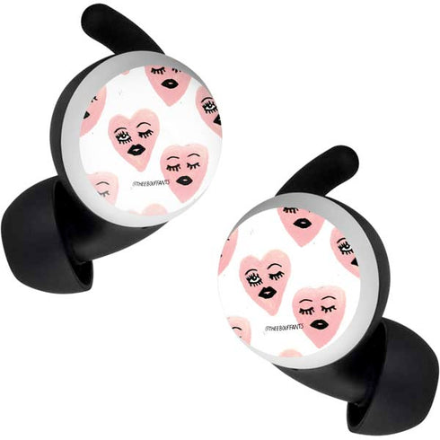 Bouffants and Broken Hearts Winking Hearts Google Pixel Buds Skin